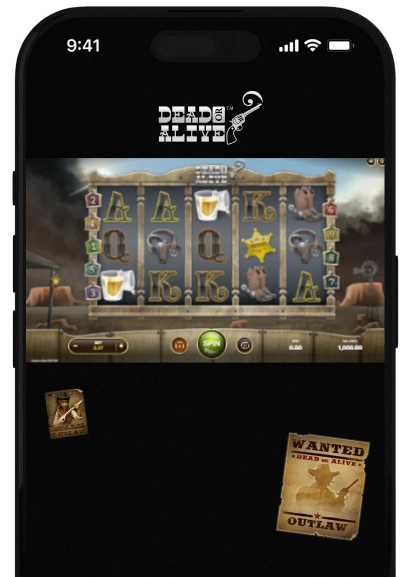 Dead or Alive Slot Mobile App.